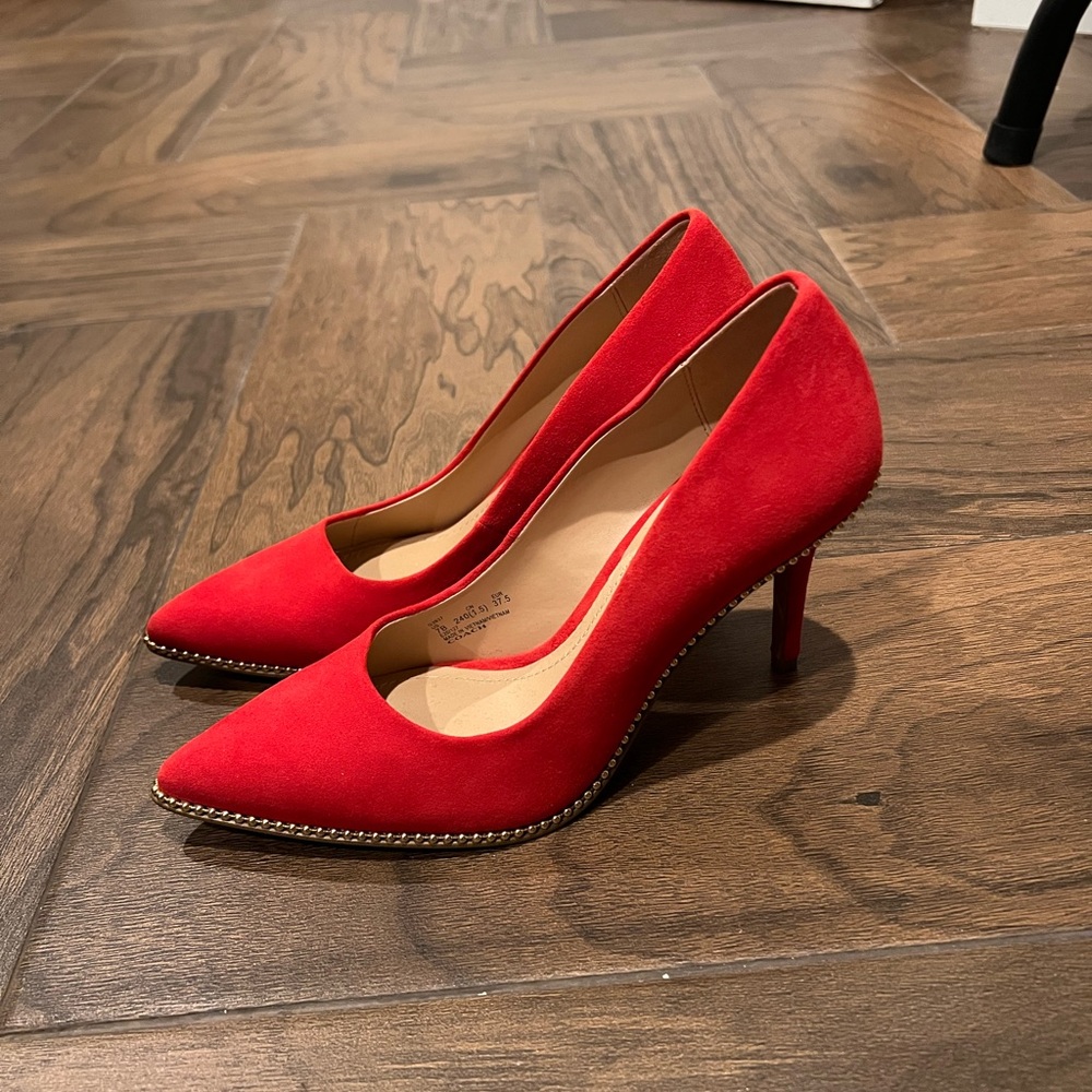Cherry red Coach heels